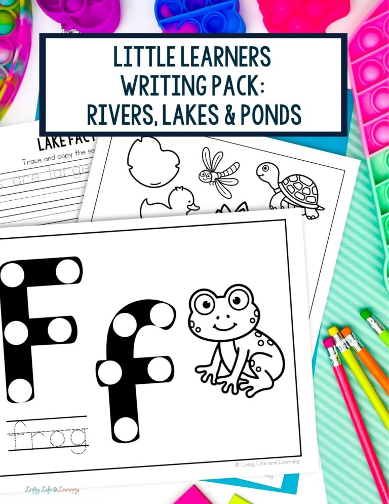 Little Learners Writing Pack: Rivers, Lakes & Ponds
