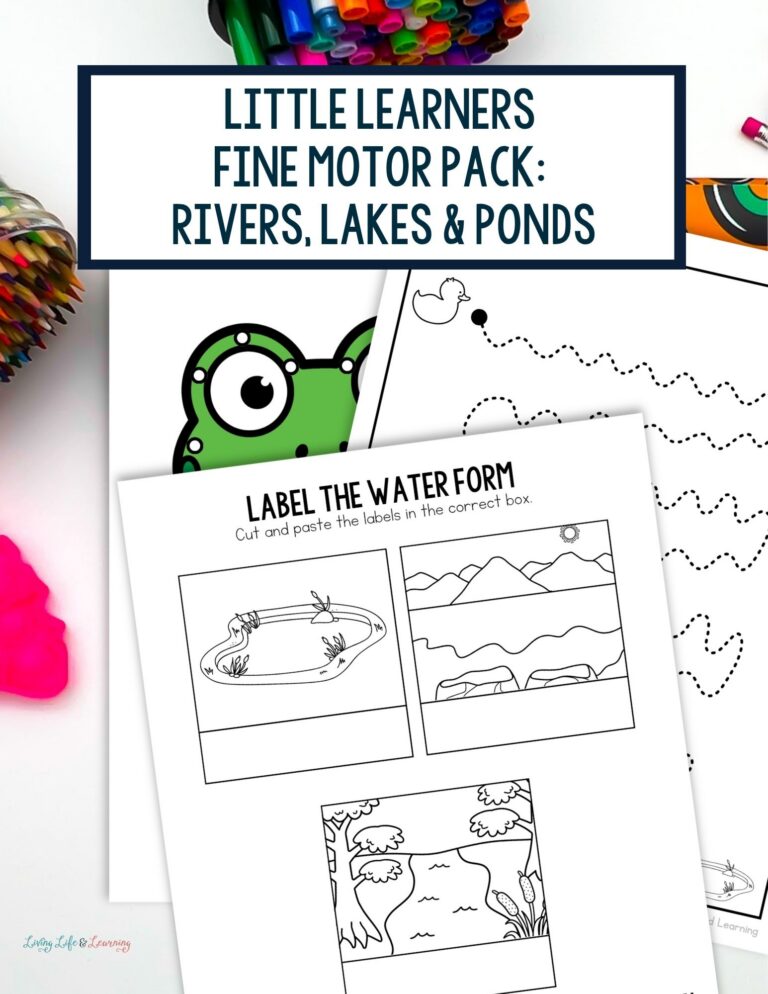 Little Learners Fine Motor Pack: Rivers, Lakes & Ponds