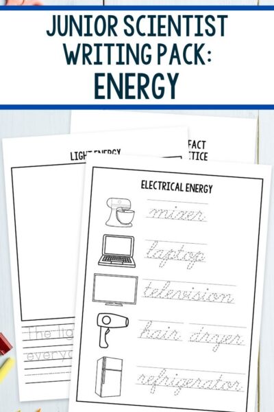 Junior Scientist Writing Pack: Energy