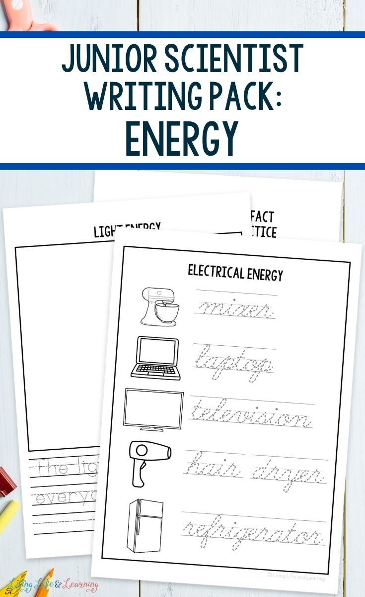 Junior Scientist Writing Pack: Energy
