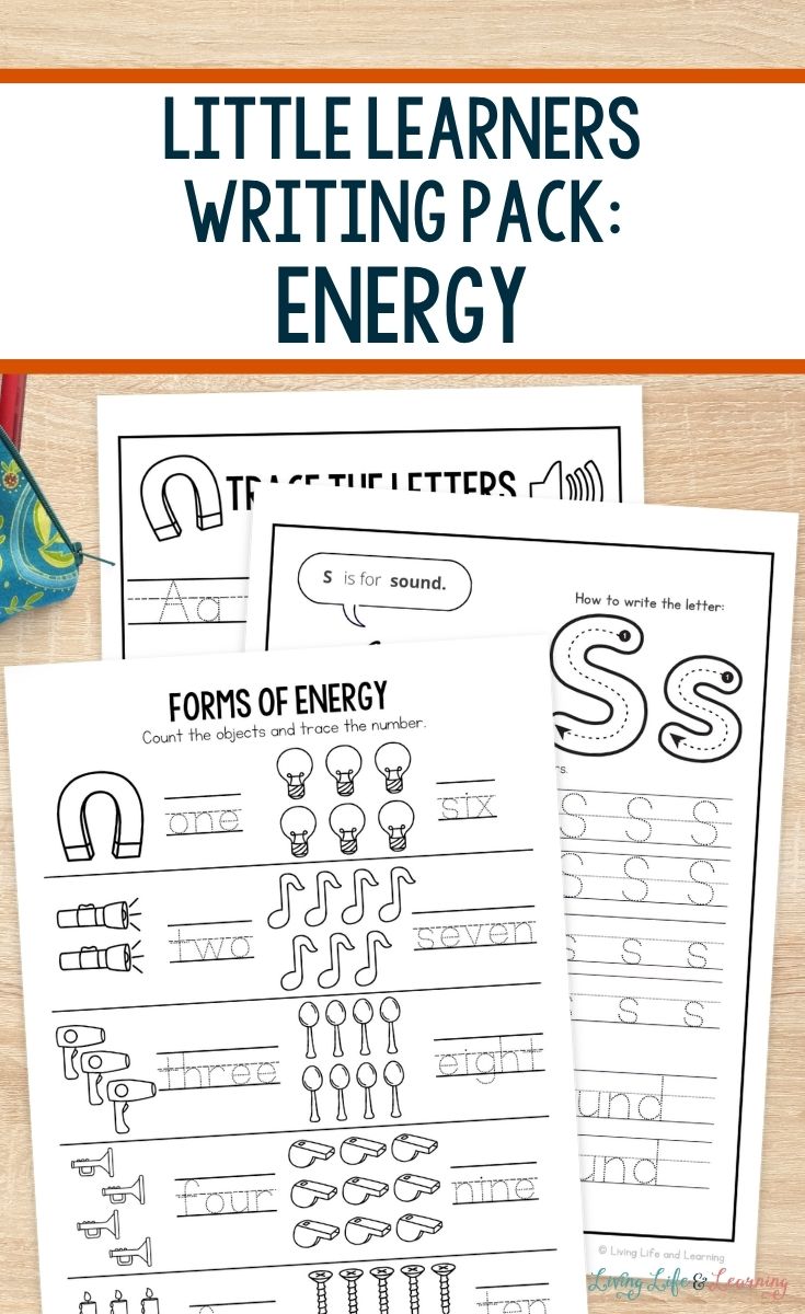 Little Learners Writing Pack: Energy