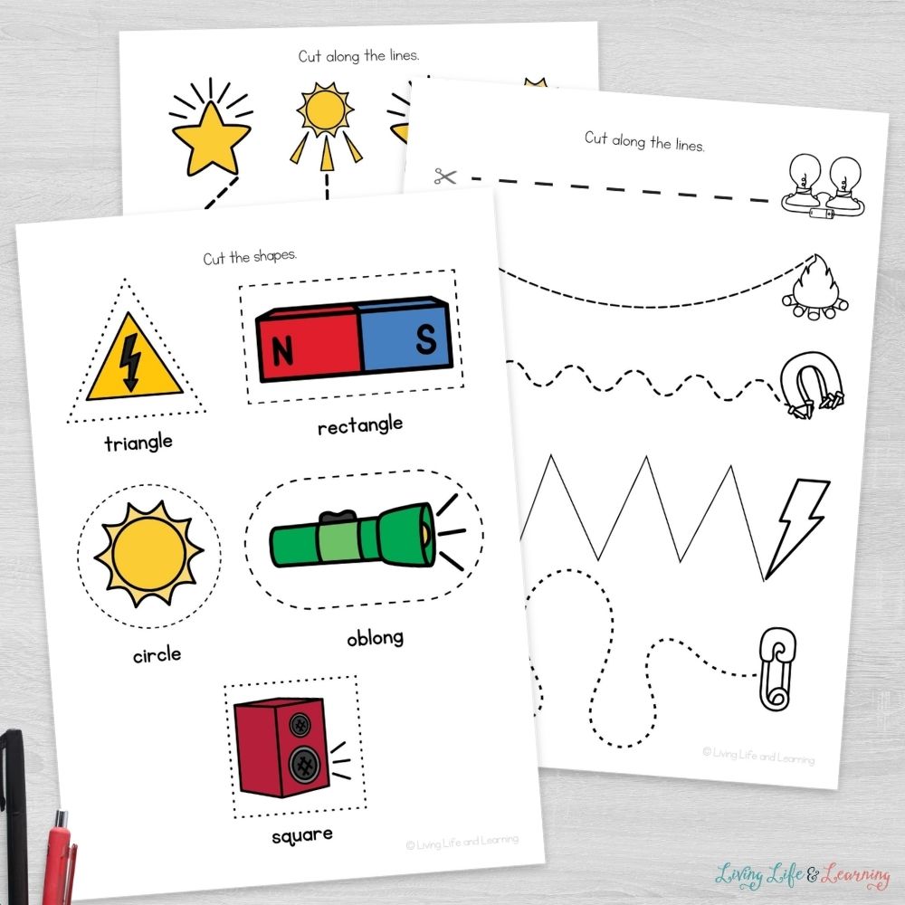 activities included in the Little Learners Fine Motor Pack: Energy