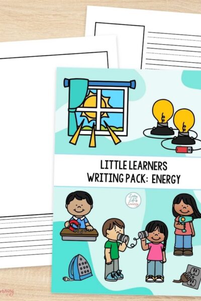 TPT Graphics – Little Learners Writing Pack_ Energy (2) pages of Little Learners Writing Pack: Energy