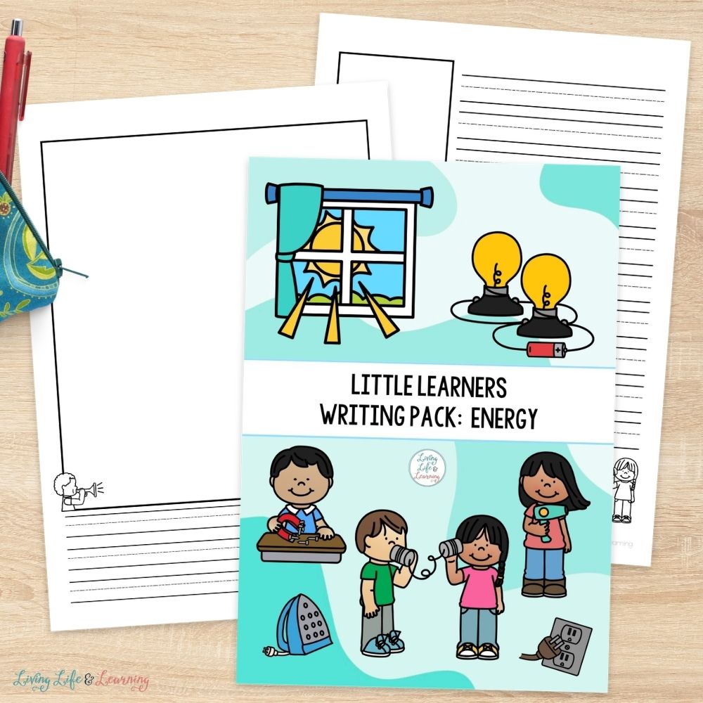 pages of Little Learners Writing Pack: Energy