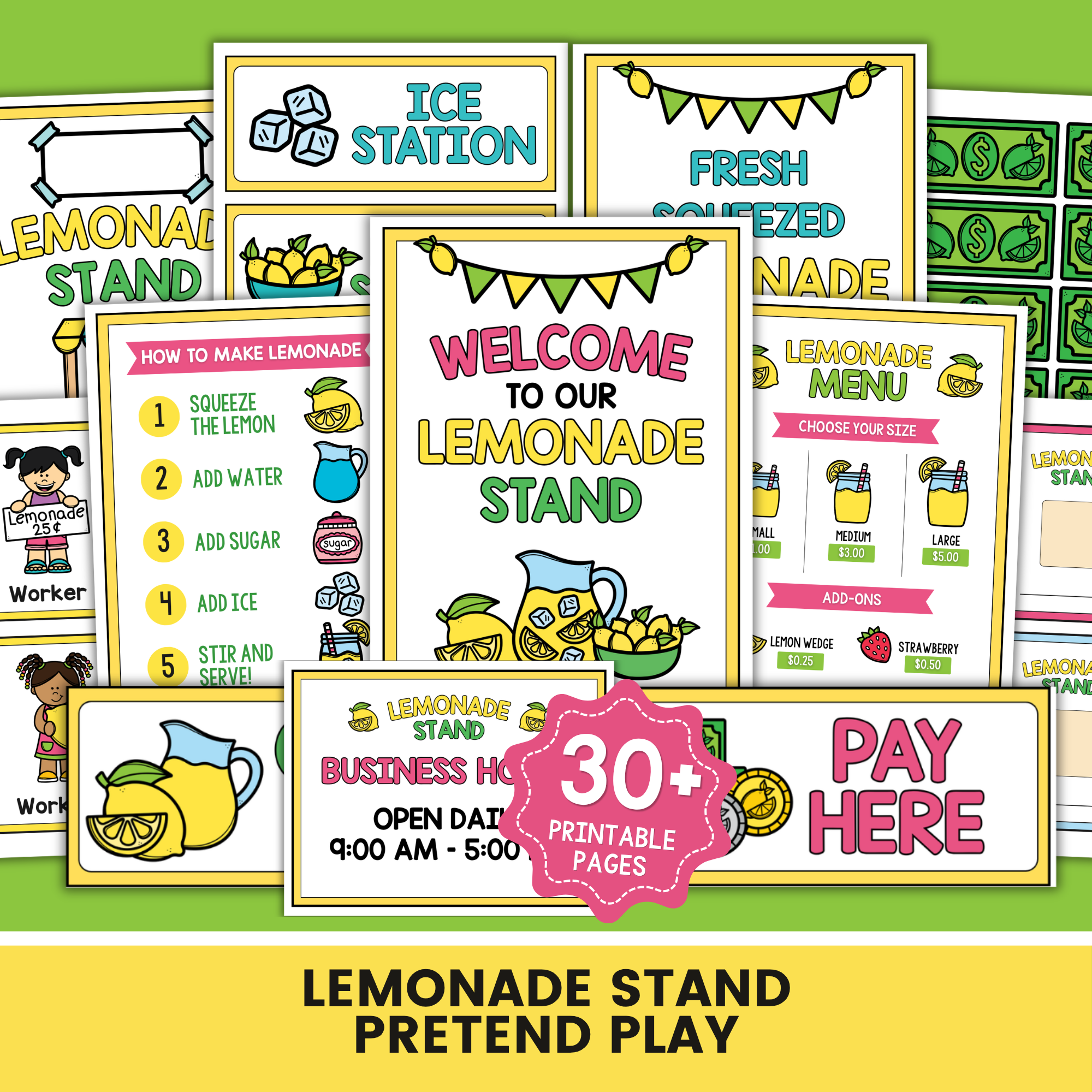Lemonade Stand Pretend Play Pack