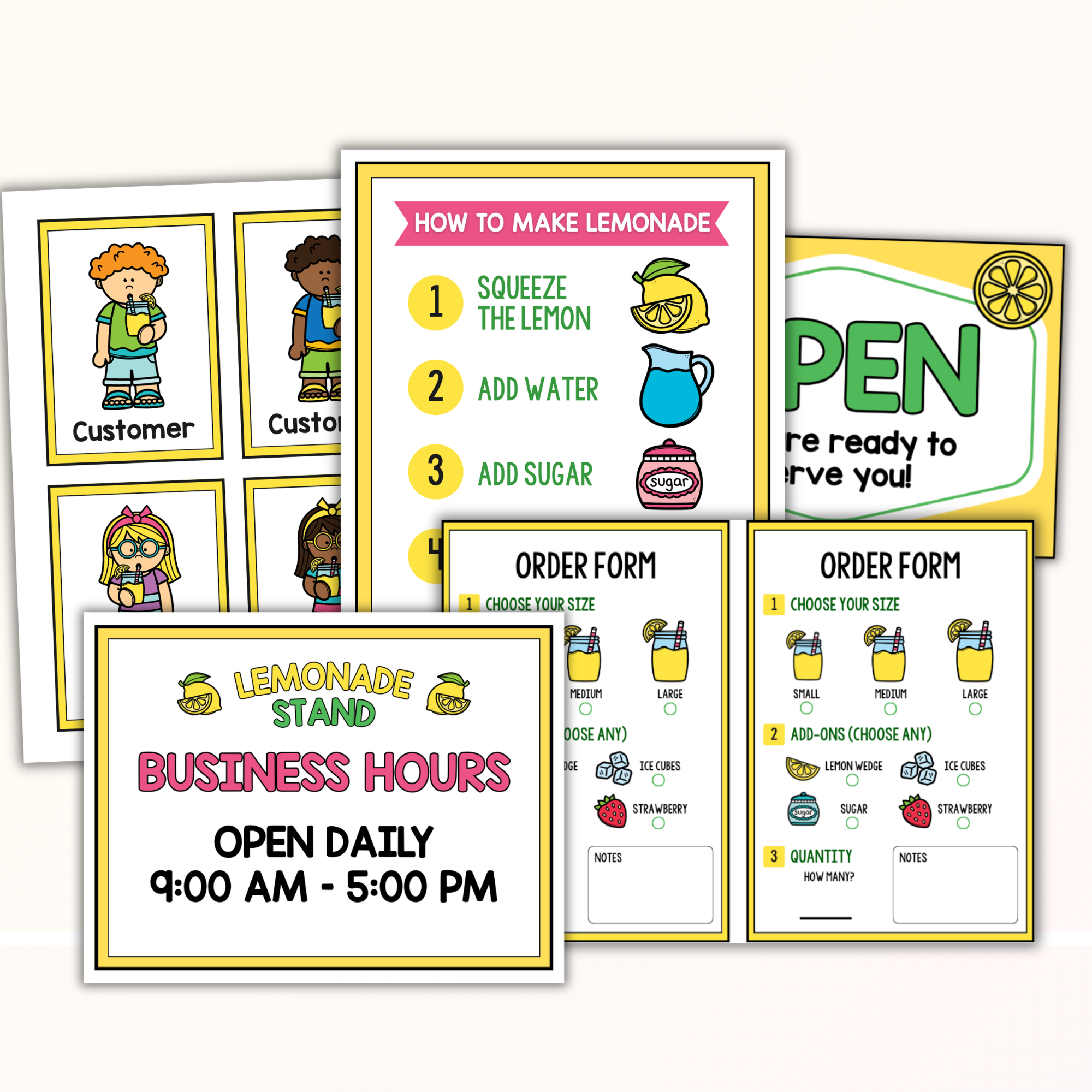 Lemonade Stand Pretend Play Pack