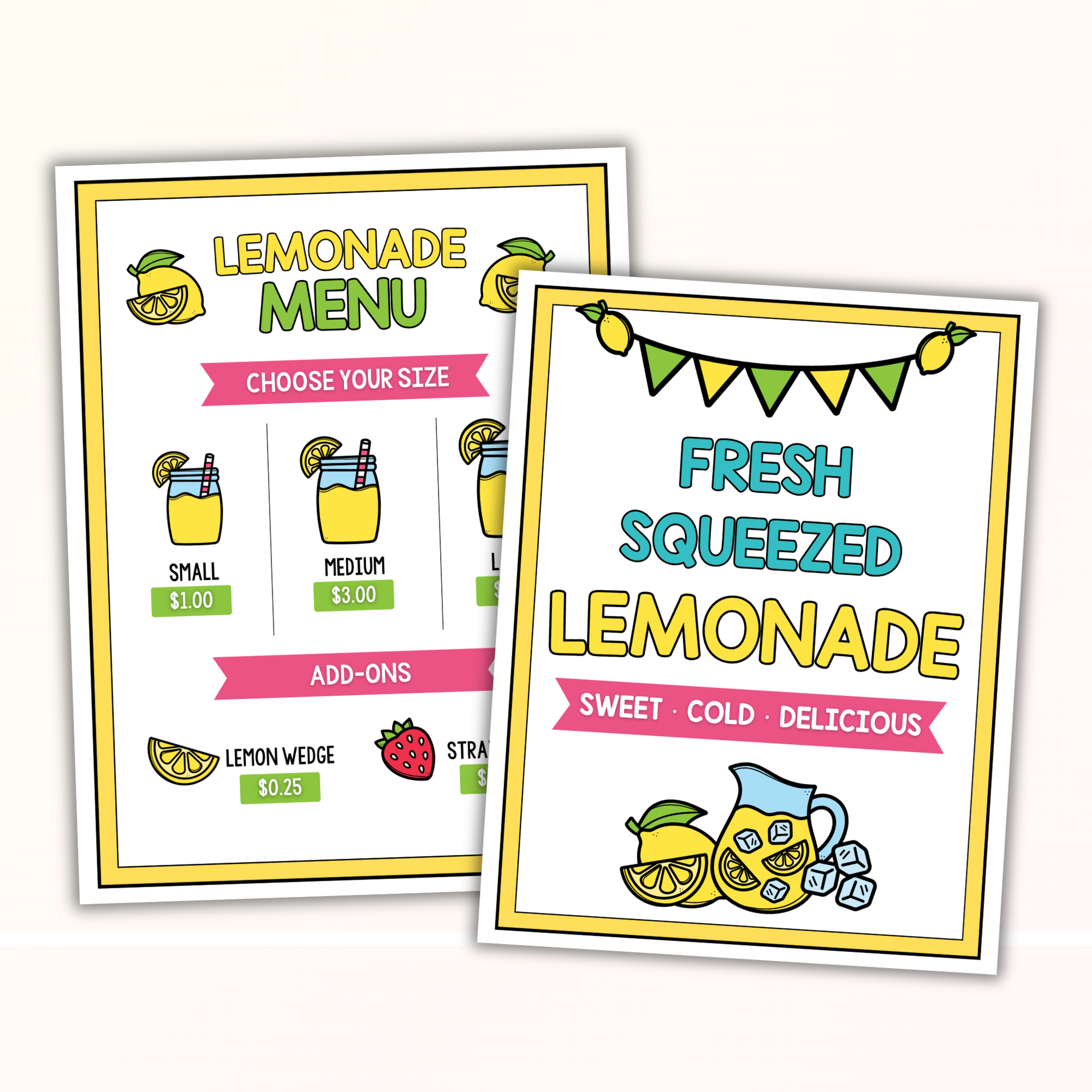 Lemonade Stand Pretend Play Pack