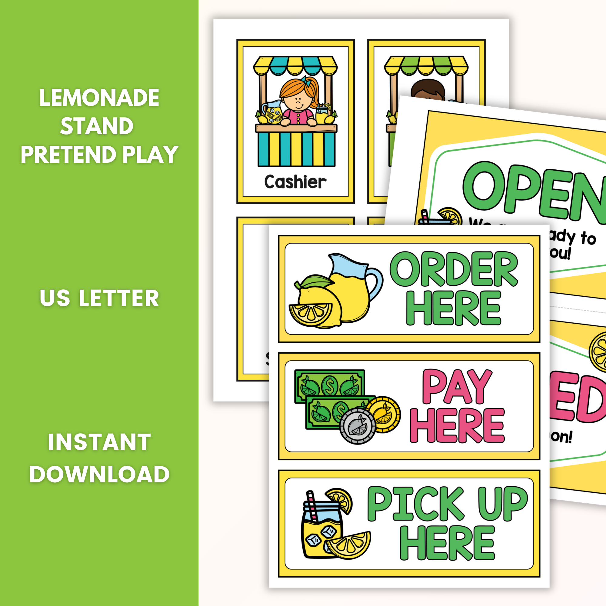 Lemonade Stand Pretend Play Pack