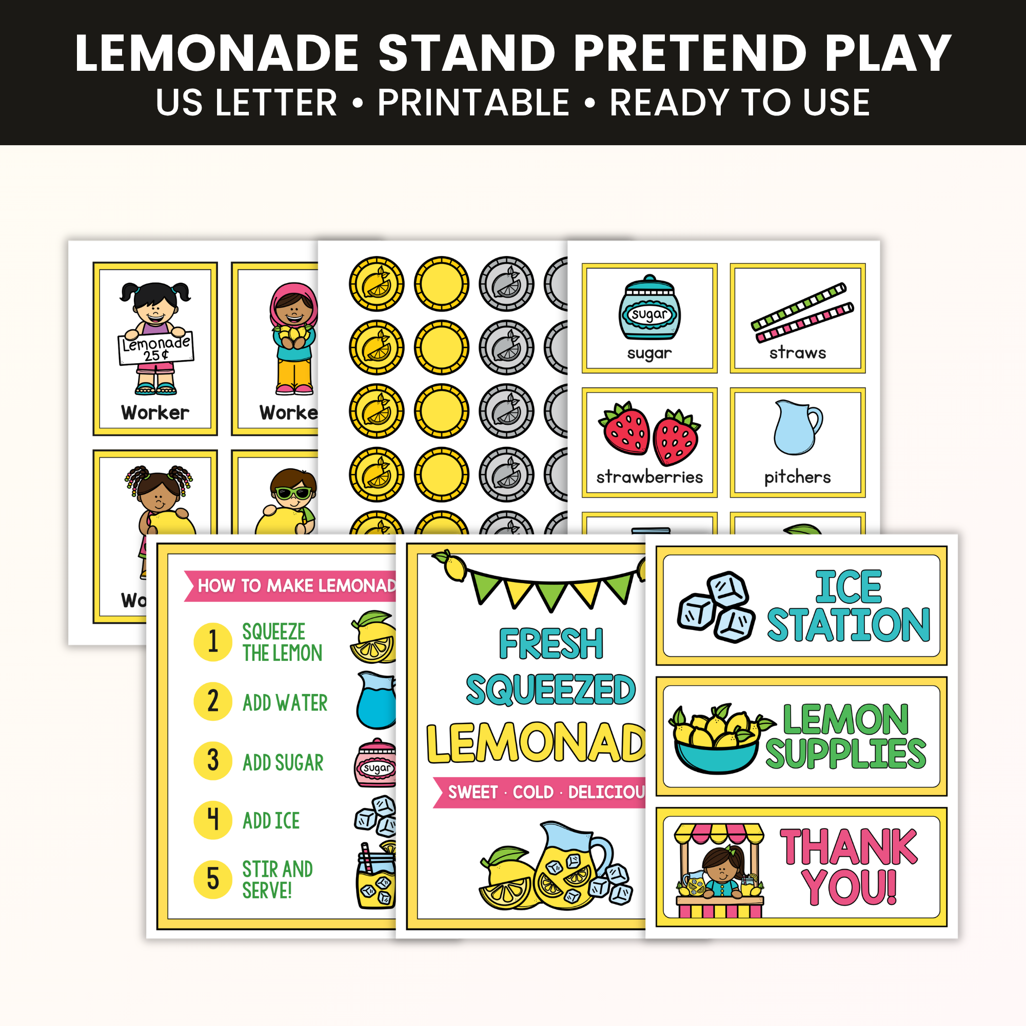 Lemonade Stand Pretend Play Pack