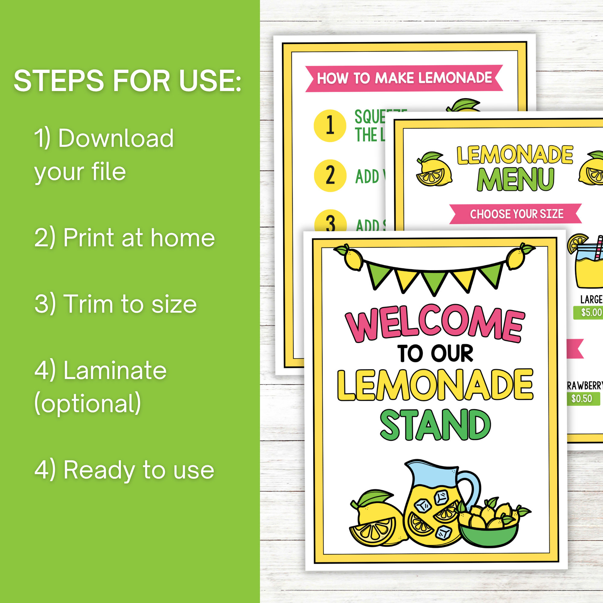 Lemonade Stand Pretend Play Pack