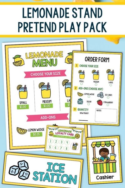 Lemonade Stand Pretend Play Pack