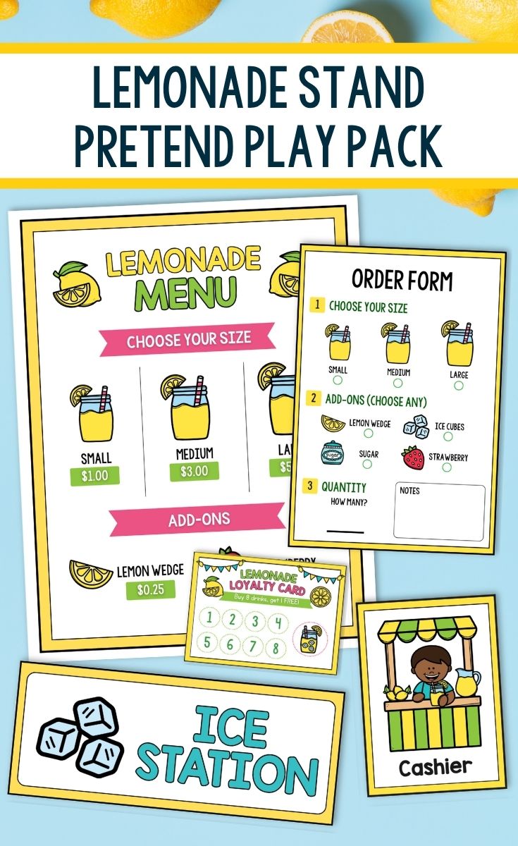 Lemonade Stand Pretend Play Pack