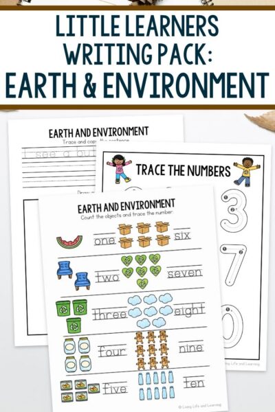 Little Learners Writing Pack: Earth & Environment