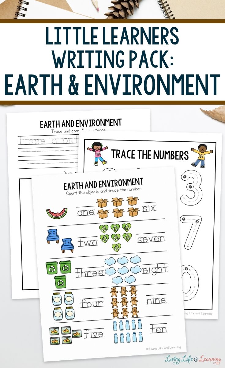 Little Learners Writing Pack: Earth & Environment