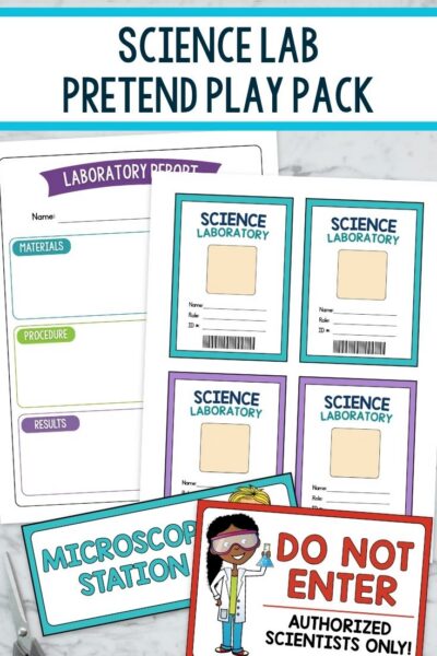 Science Lab Pretend Play Pack
