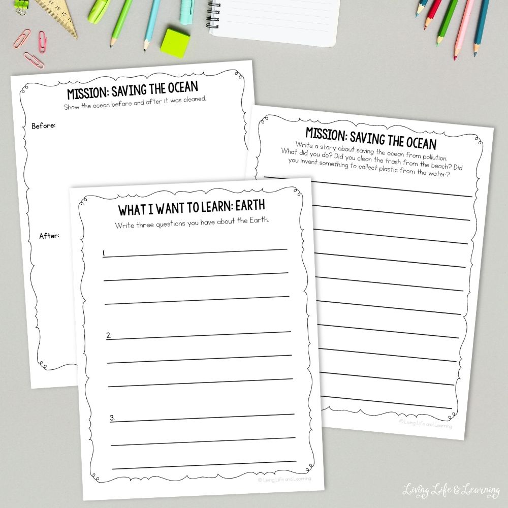 Printable Earth & Environment Research Journal on a table