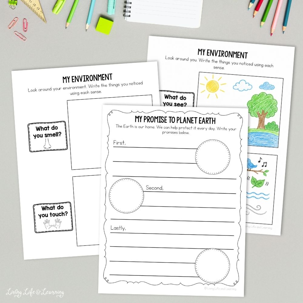 Printable Earth & Environment Research Journal on a table