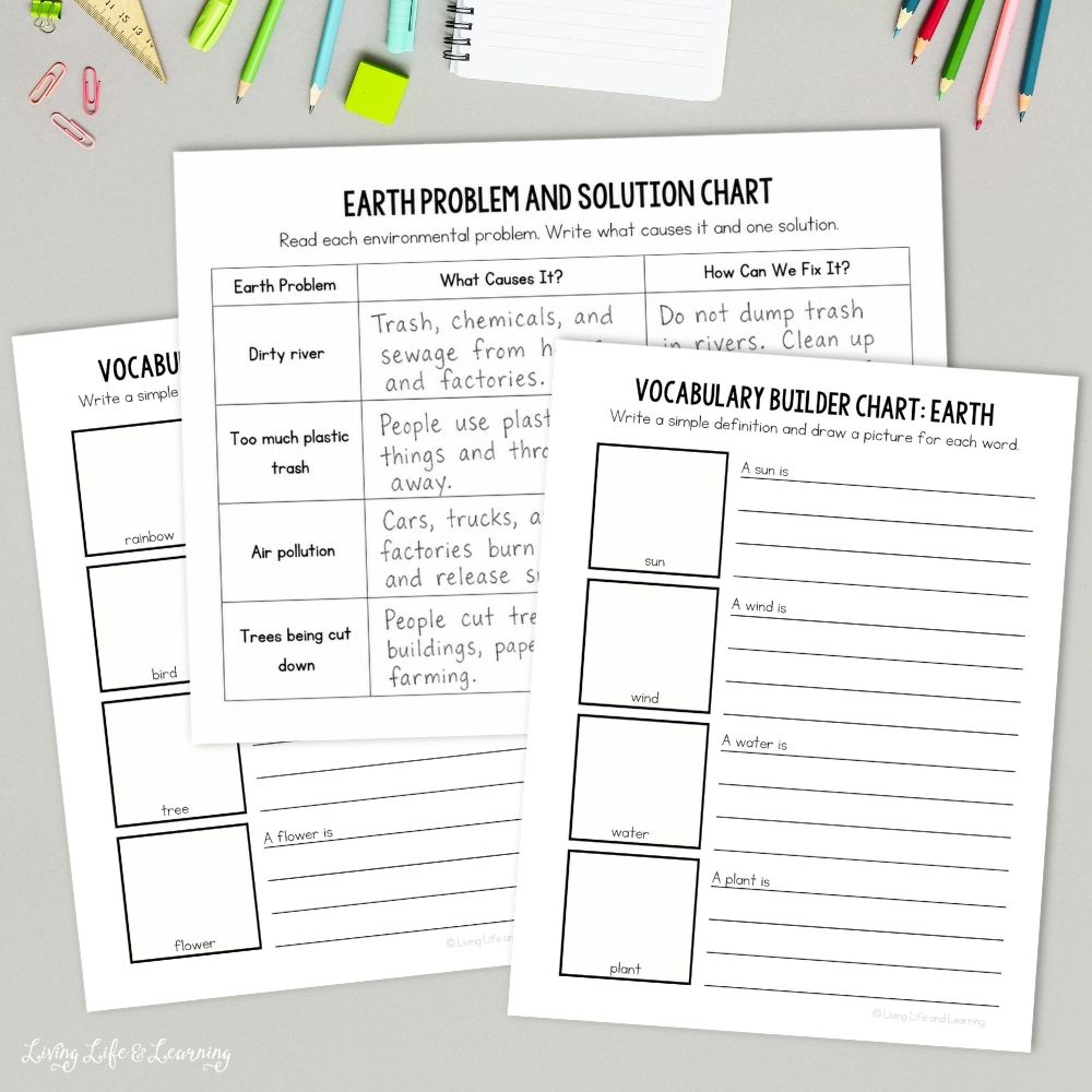 Printable Earth & Environment Research Journal on a table