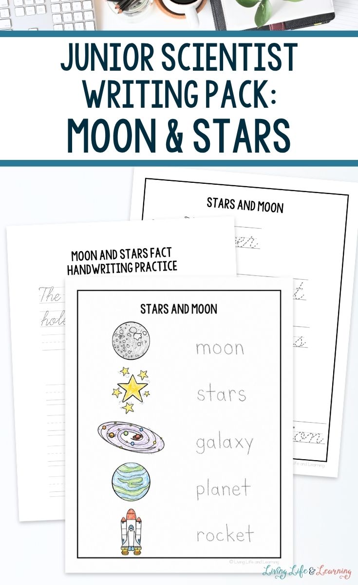 pages included in Junior Scientist Writing Pack: Moon & Stars