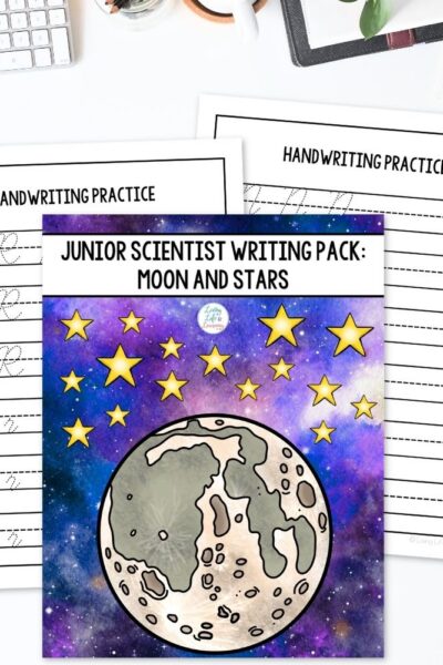 TPT Graphics – Junior Scientist Writing Pack_ Moon & Stars (2) activities included in Junior Scientist Writing Pack: Moon & Stars