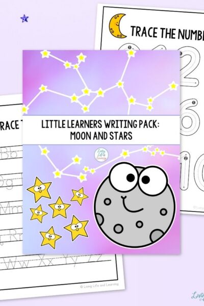 TPT Graphics – Little Learners Writing Pack_ Moon & Stars (2) activities included in the Little Learners Writing Pack: Moon & Stars