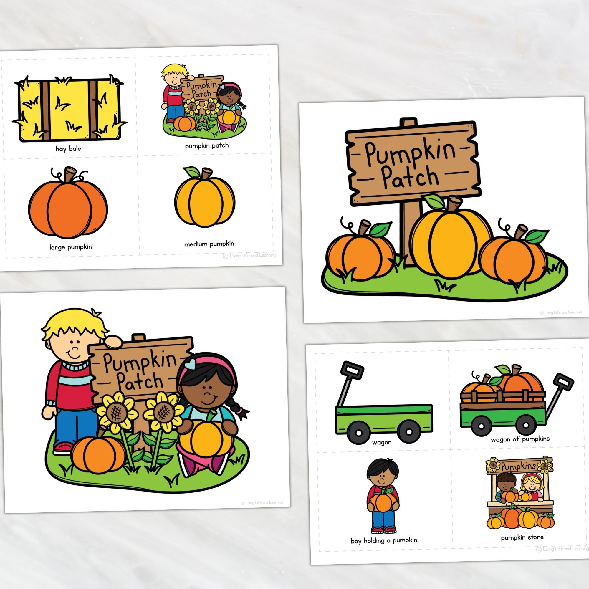 Pumpkin Patch Pretend Play Pack pages