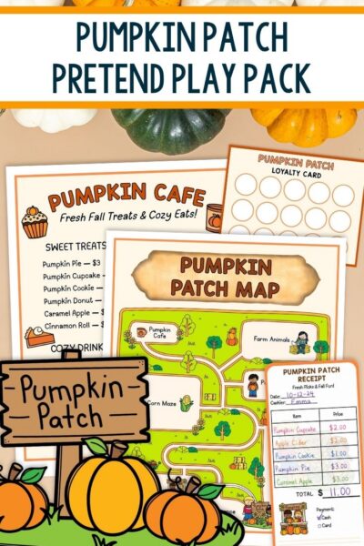 Pumpkin Patch Pretend Play Pack pages