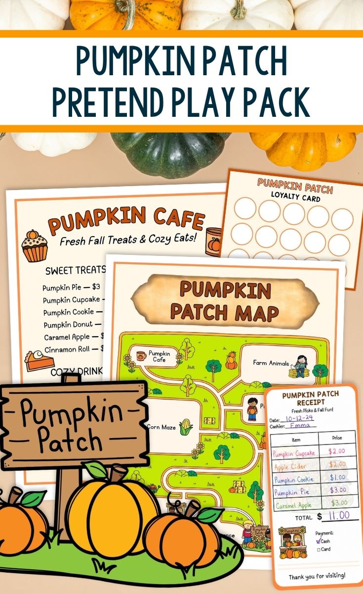 Pumpkin Patch Pretend Play Pack pages
